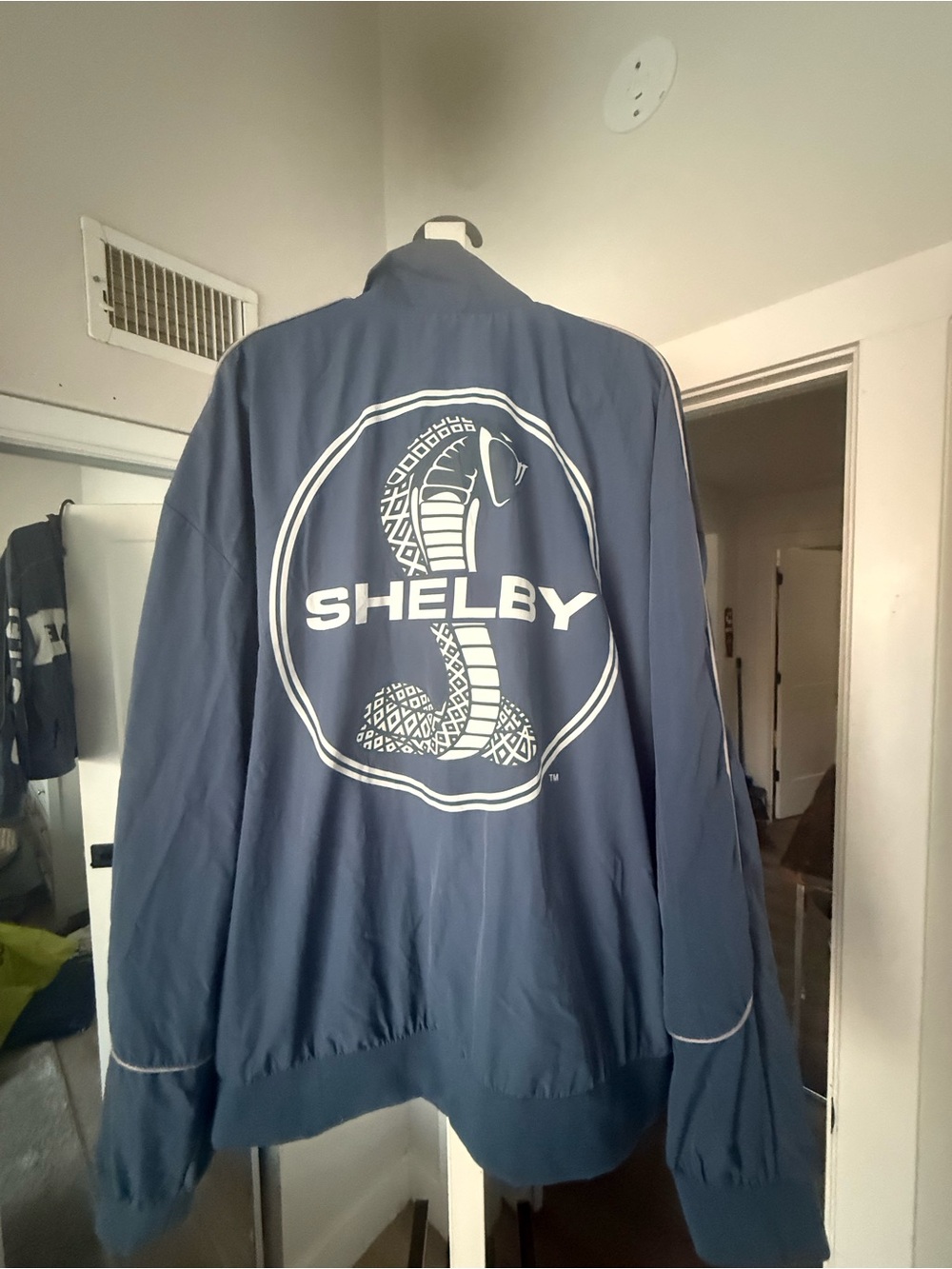 Ford Navy Shelby Cobra Jacket with White Logo